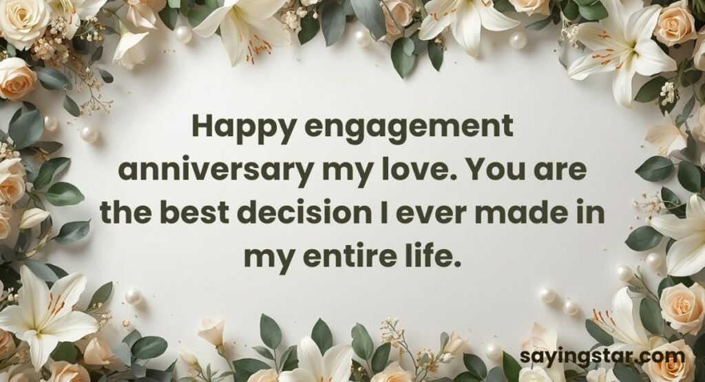 Heart-touching Engagement Anniversary Wishes To Husband
