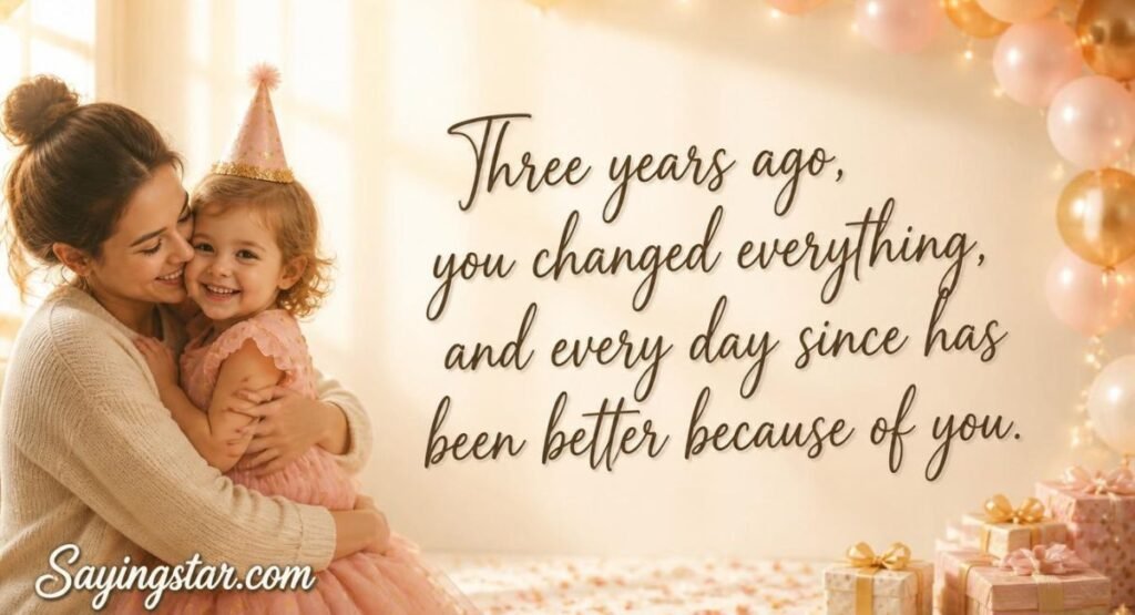 Heartfelt Birthday Quotes for 3-Year-Old Kids