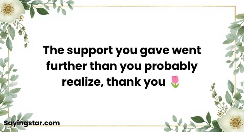 Meaningful Appreciation for Event Support