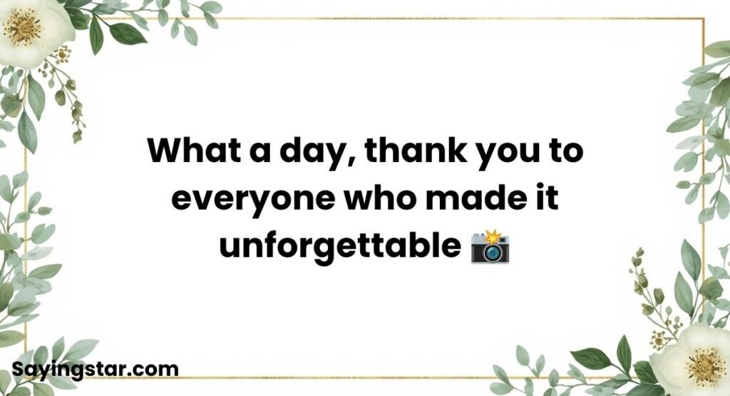 Post Event Thank You Captions
