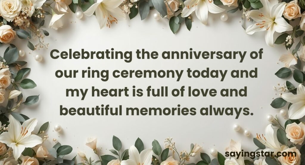 Ring Ceremony Anniversary Wishes For Husband