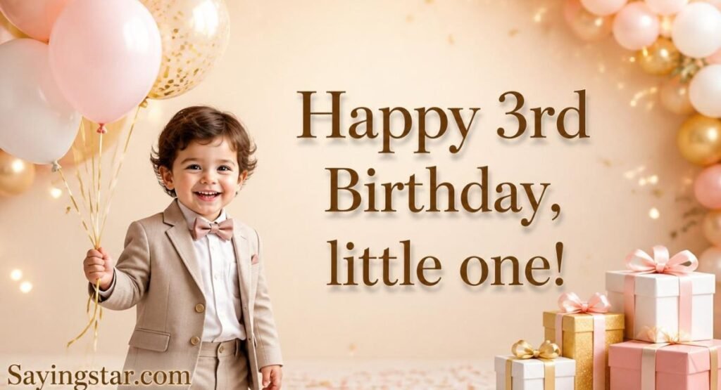 Short Birthday Quotes for 3-Year and 4-Year-Old Kids