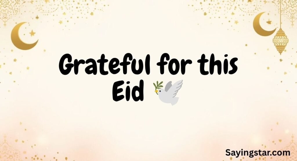 Simple Eid Captions for Instagram