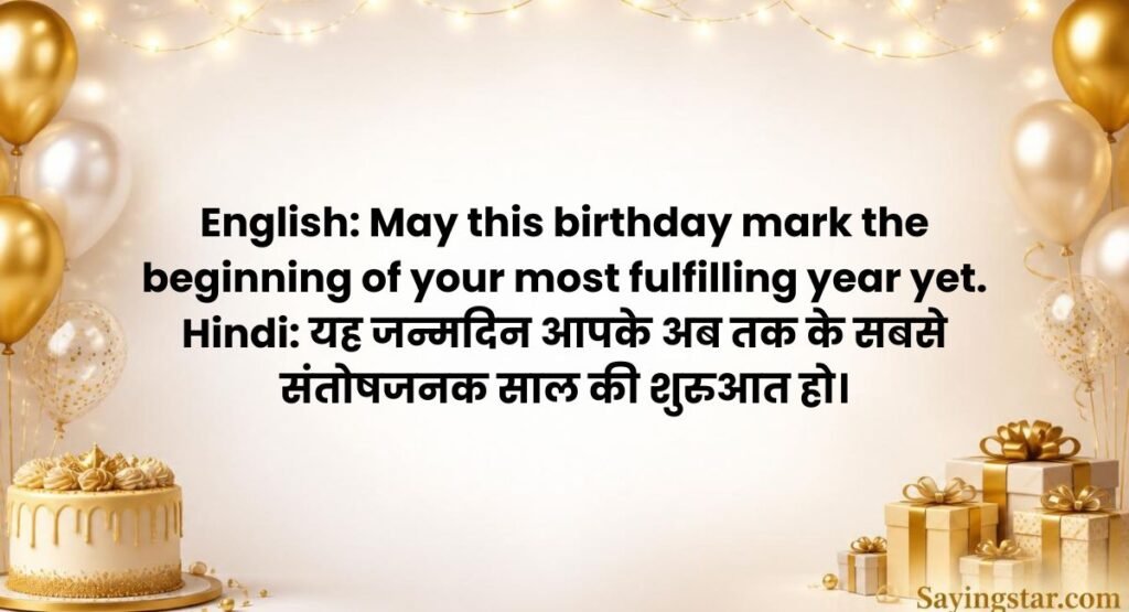 Wishing a Happy Birthday in Hindi
