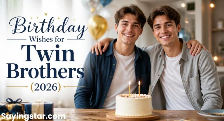 Birthday Wishes for Twin Brothers (2026) Heartfelt, Funny & Unique Messages 