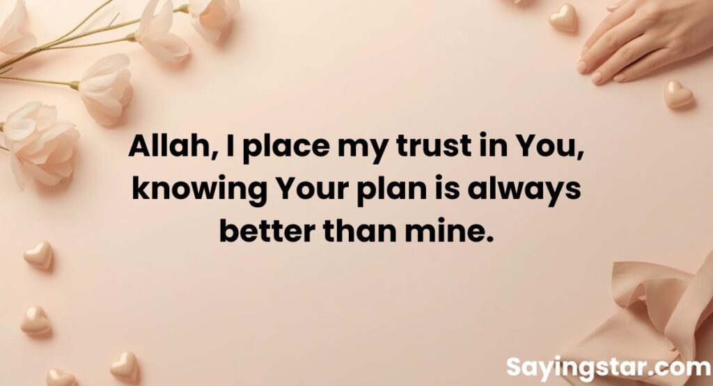 Islamic Trust in Allah (Tawakkul) Messages