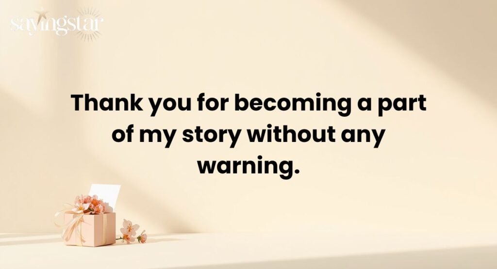 Thank You for Coming Into My Life Quotes in English